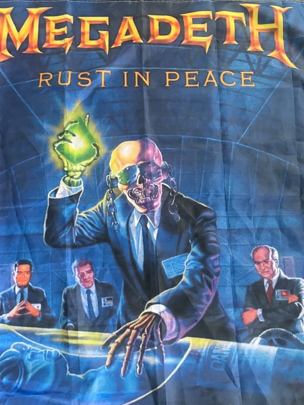 Vintage Style Megadeth “Rust In Peace” Wall Flag Banner